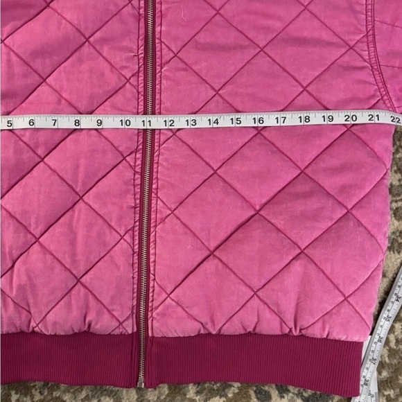 WILD FABEL HOT PINK  COAT QUILTED COTTON WOMENS 38 CHEST RIBBED SLEEVE & BOTTOM - Picture 10 of 14